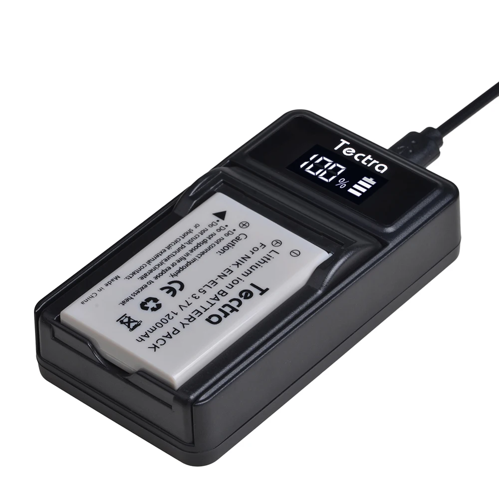 EN-EL5 Аккумулятор для камеры или светодиодное USB-зарядное устройство Nikon Coolpix P3 P4 P90