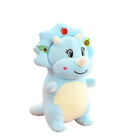 cute cartoon plush toy fruit triceratops baby doll small dinosaur childrens toy pillow doll