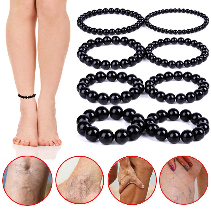 Natural Black Obsidian Stone Bracelet Promote Blood Circulation Relax Anxiety Relief Healthy Weight Loss Bracelets for Women Men Natural Black Obsidian Stone Bracelet Promote Blood Circulation Relax Anxiety Relief Healthy Weight Loss Bracelets for Women Men