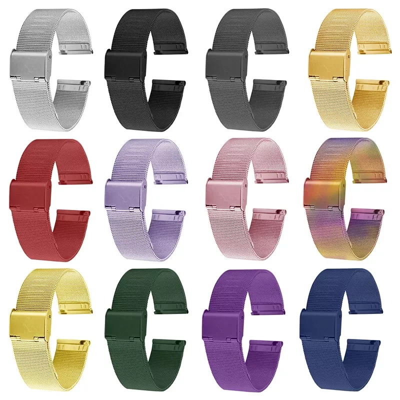 

10pcs/5pcs 20mm Strap for P8 P8 plus Y20 P9 P8pro V23 DT35 Smart Watch Metal Silica P8 Plus Strap Smartwatch accessory