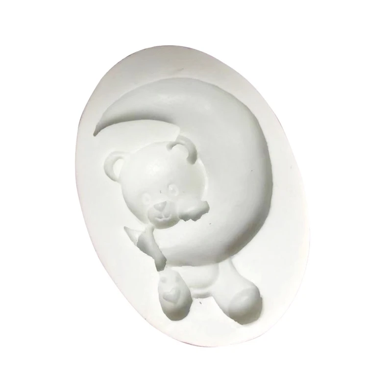 

Silicone Material Mold Bakeware Cartoon Moon and Bear Shape Baking Mold for Cake