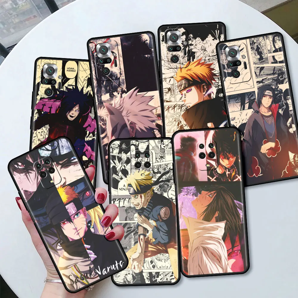 case for xiaomi redmi note 11 10 9 8 pro k40 10s 9s soft phone cover 8t 9a 9c 9t 7 tpu silicone back shell naruto hot comics sac free global shipping