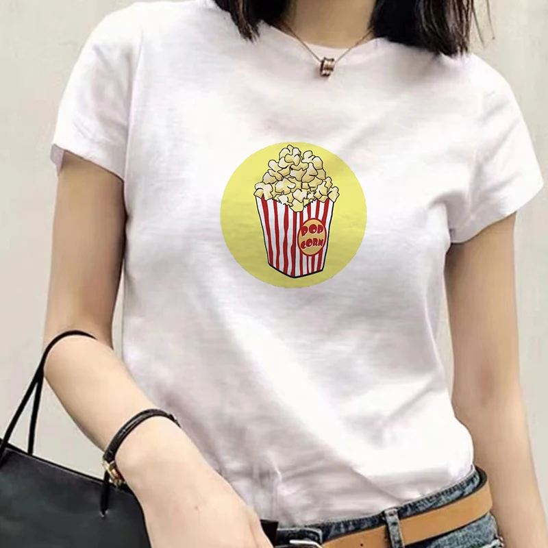 

New Lovely Women Clothes Cartoon Clothing Fashion Short Sleeve Print Tshirt Female Top Graphic Tee T-shirt