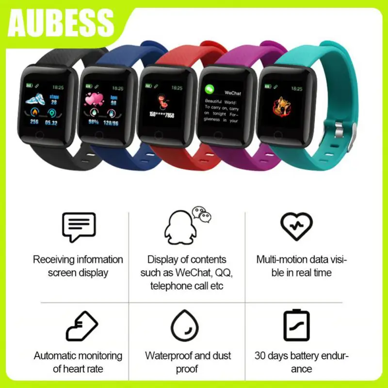 

2/3/5PCS 1.3inch Smart Bracelet Heart Rate Blood Pressure Monitoring Track Call Reminder Color Screen Waterproof Smart Watch