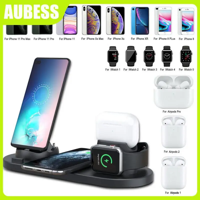 

Abs Pc Wireless Charger Widely Compatible Mobile Wireless Charger Multifunctional Stable Charger For Apple 1.2 Meters 6-in-1