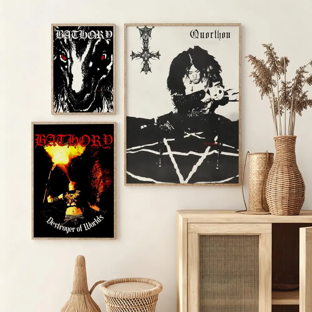 Фото Настенные стикеры-постеры B-Bathory Quorthon, HD-картины, самоклеящиеся художественные наклейки для спальни, гостиной и домашнего декора. №3