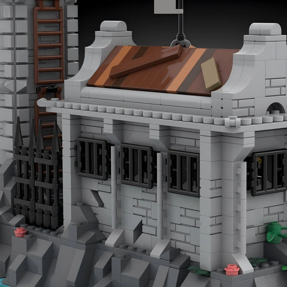 2523 шт. Детский конструктор MOC пиратский тюремный остров