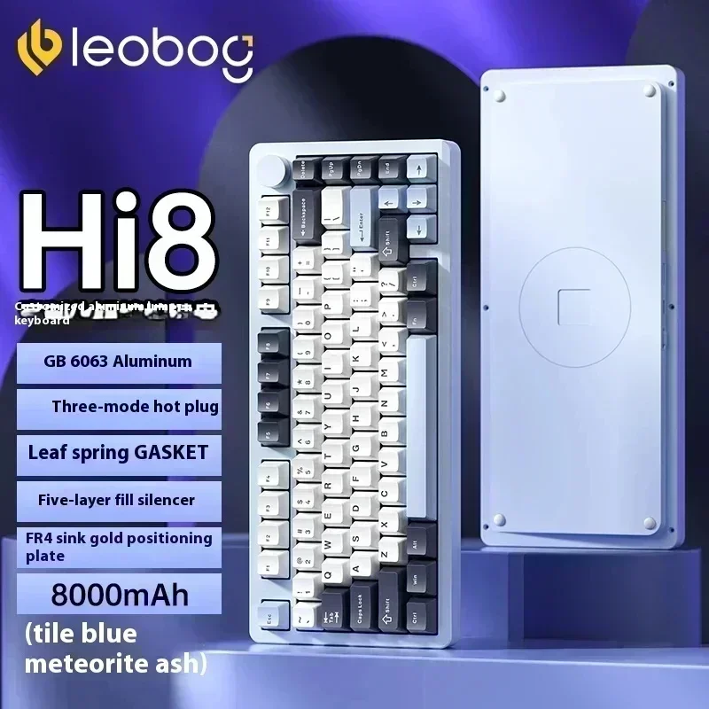 Leobog Hi8 игровая клавиатура для киберспорта комплект 2 4G беспроводная механическая