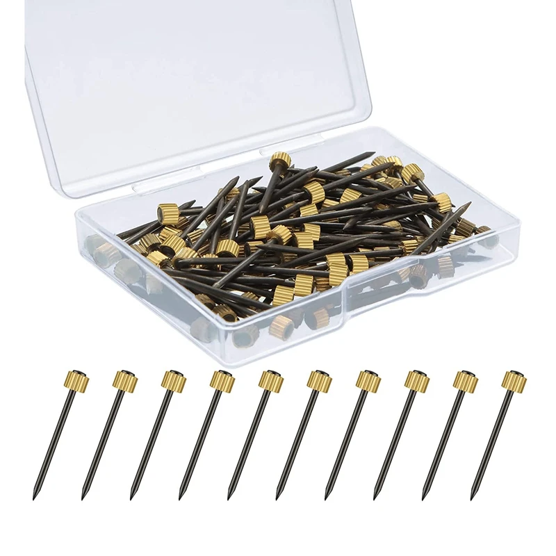 

Brass Head Hangers Nails Steel Picture Hanging Nails Picture Frame Hangers Nails Brass Head For Picture Hangers