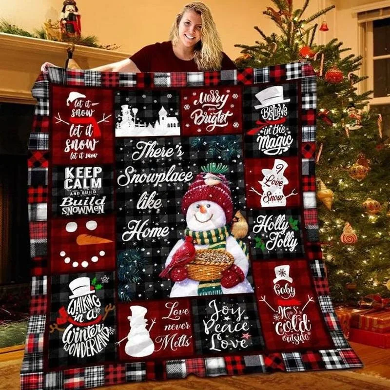 

Christmas Snowman Merry Christmas Soft Blanket Dust Cover Blanket Home Decor Sofa Blanket Bedding TV Blanket плед для кровати