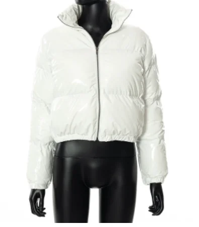 Women's Clothing 2022 Winter Fashion New Long Sleeved Cardigan Stand-Up Collar Warm Casual Short  Bread Down Jacket Quilted Coat