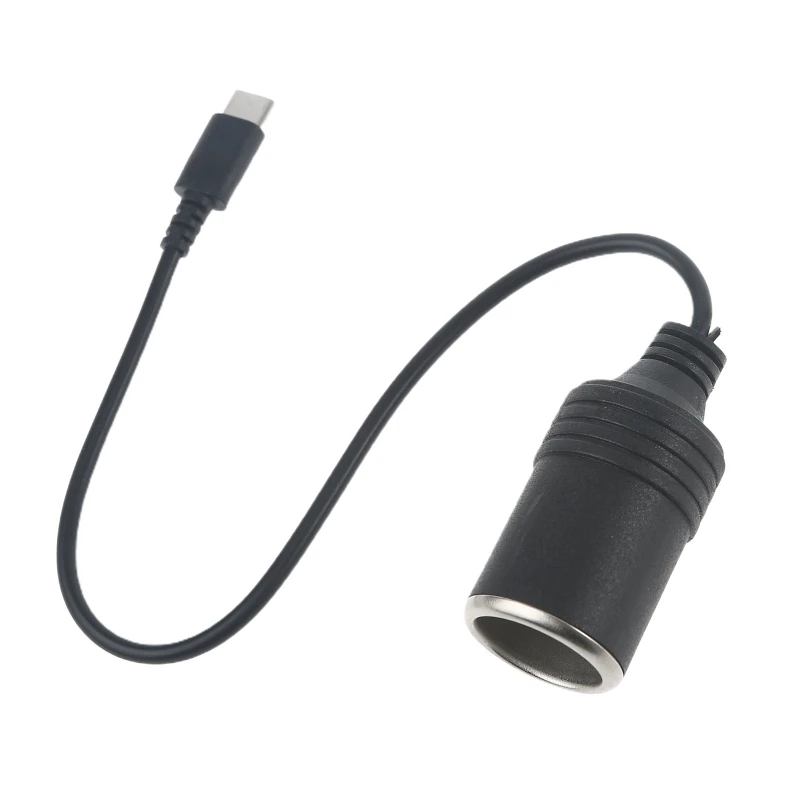 

USB C PD to 12V Car Cigarette-Lighter Socket Female Cord for Drone Car Charger