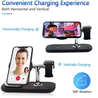 3 in 1 magnetic wireless charger 15w qi fast charging station for iphone 13 12 pro max mini chargers for apple watch airpods pro