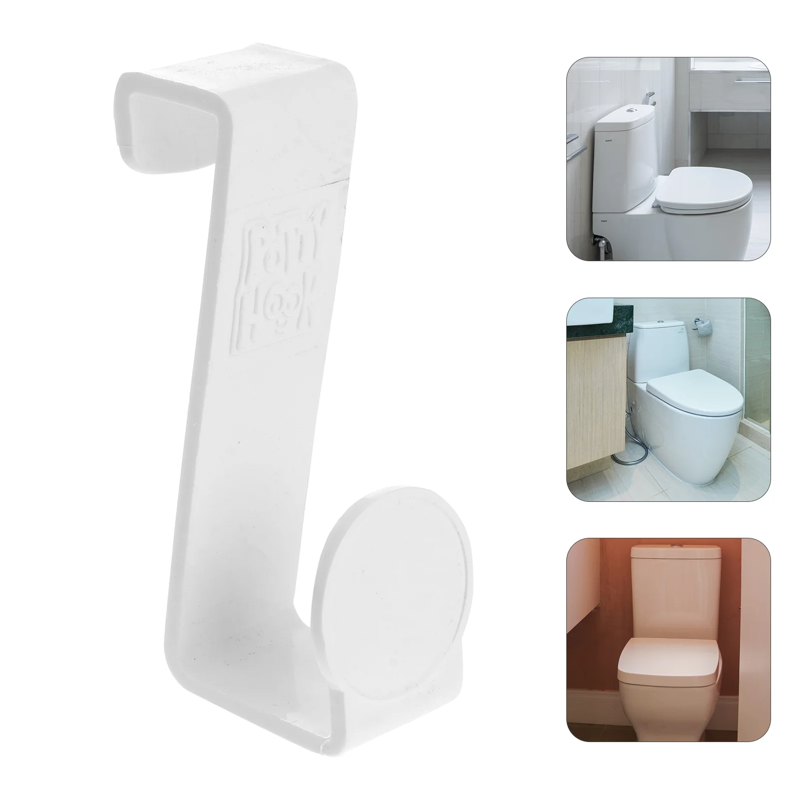 

Hook Potty Hooks Wall Hanger Toilet Door Coat Bathroom Training Hangingorganizing Over Mounted Towel Rack Bath Toddler