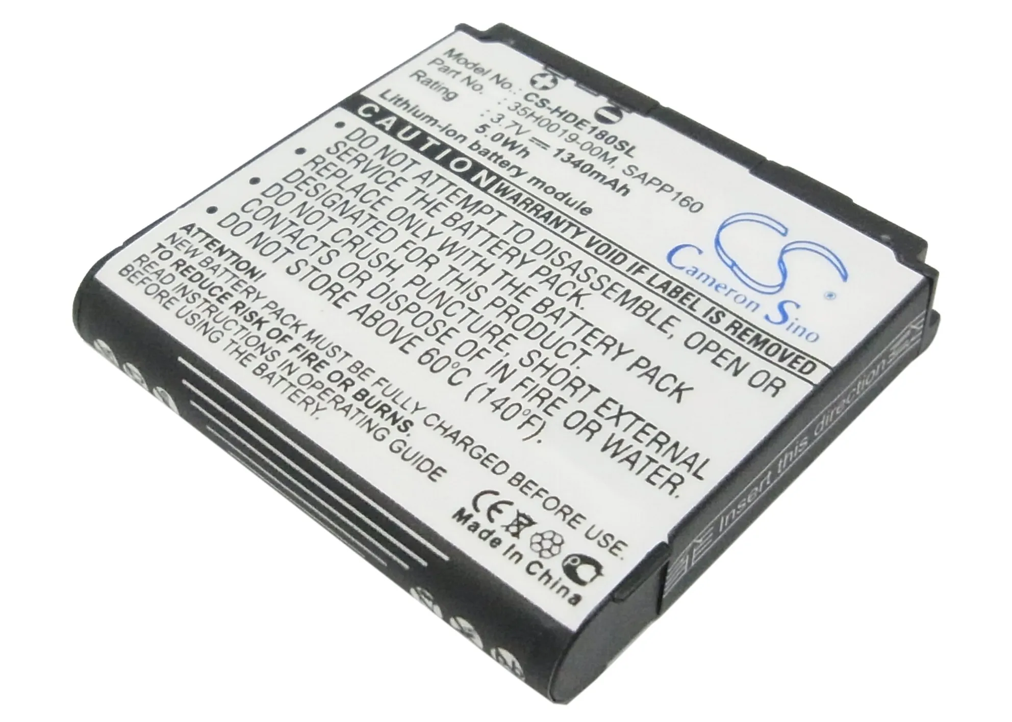 

CS 1340mAh battery for DOPOD A6188 35H0019-00M, BA S350, SAPP160