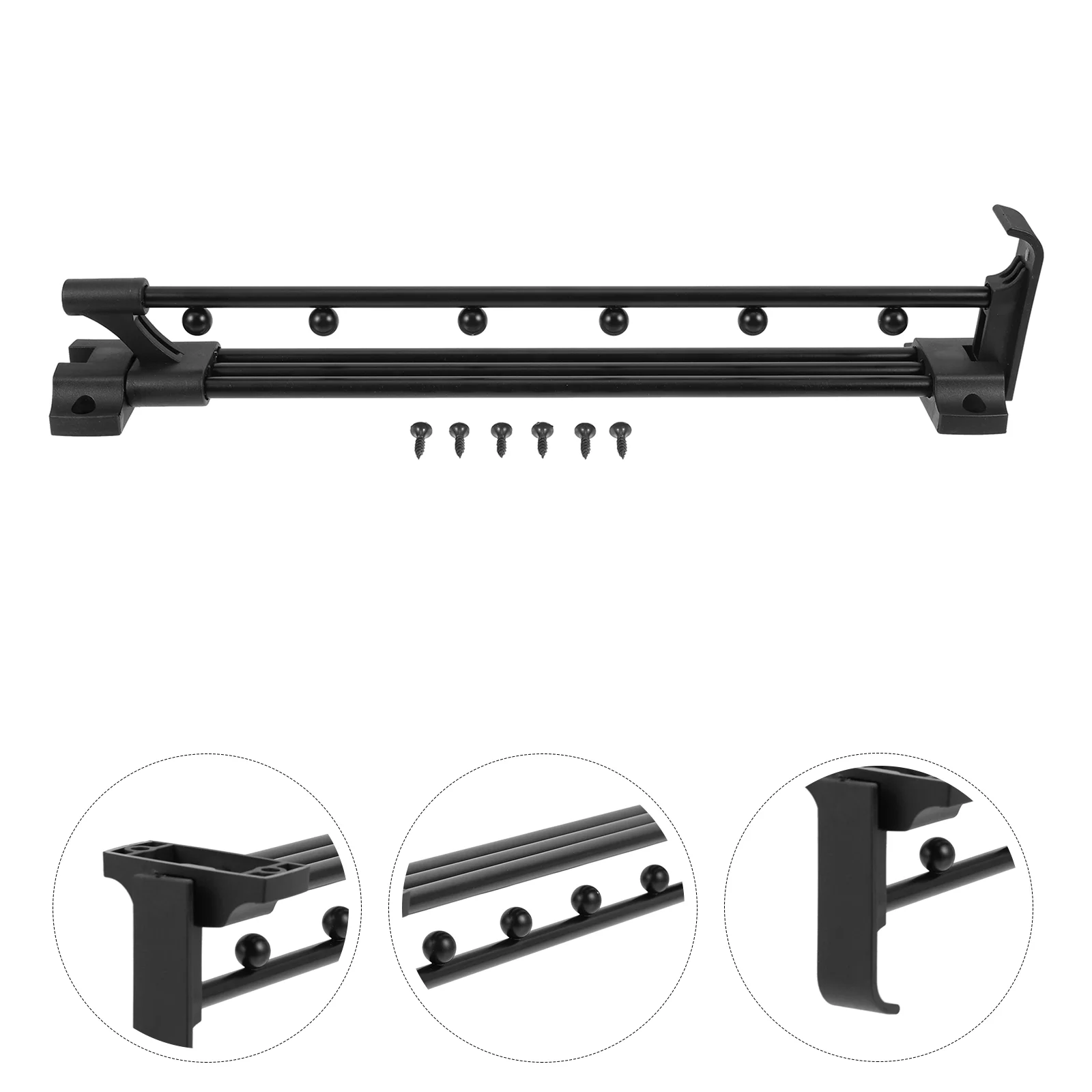 

Rod Hanger Wardrobe Clothes Closet Rail Out Rack Retractable Valetbar Heavy Dutytowel Pants Clothing Laundry Dryer Garment Mount