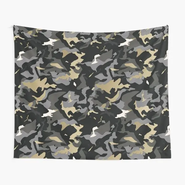 Камуфляжный гобелен черно-серый декор настенные подвески для мальчиков