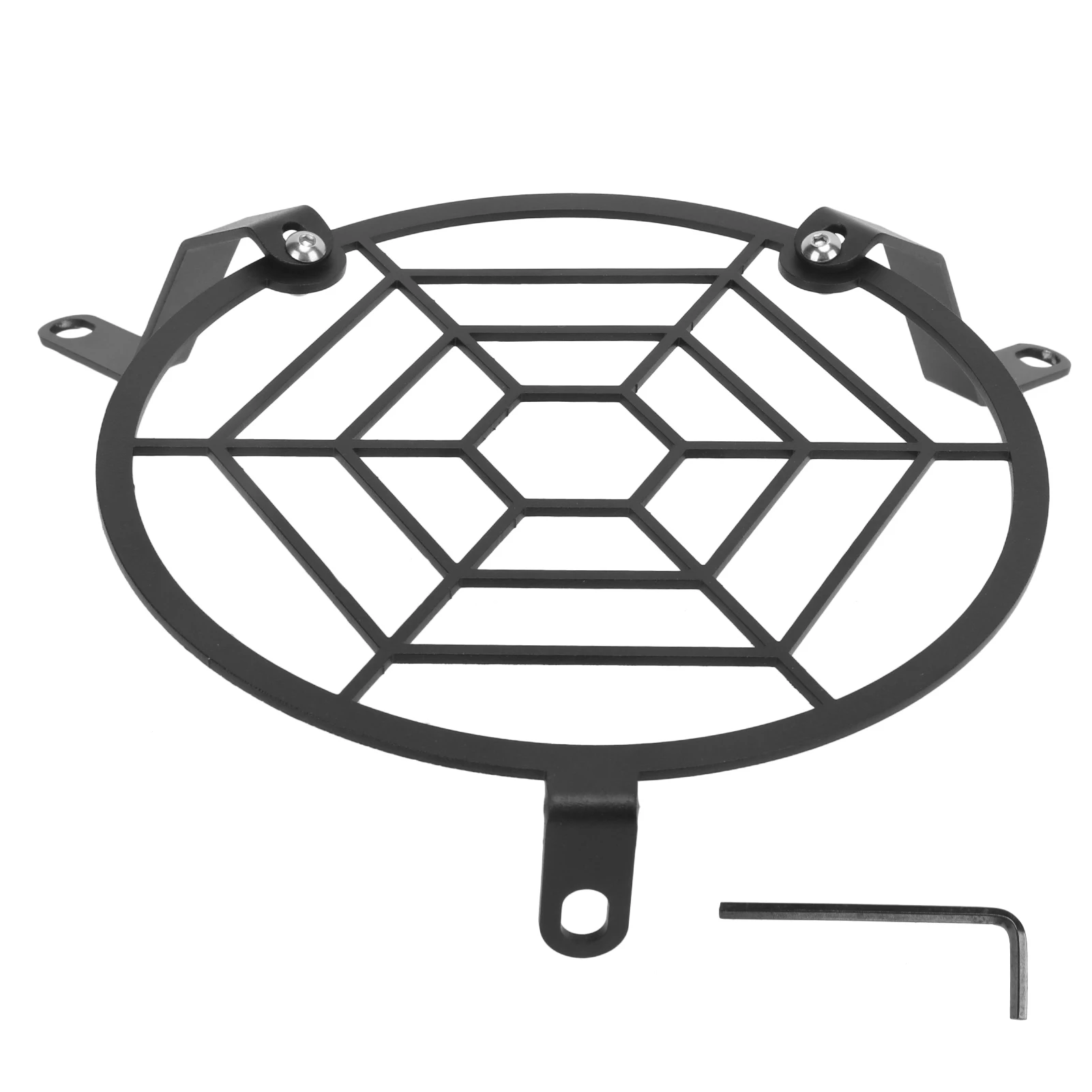 

Motorcycle Front Headlight Mesh Grill Cover Headlamp Protection Guard Replacement for Suzuki DL250 VStorm DL 250