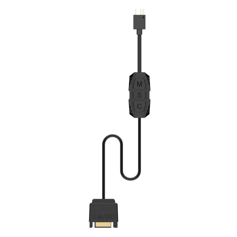 

ARGB Controller 3Pin 5V SATA Power Supply Desktop Computer Remote Control For Chassis Fan LED Lighting Water Cooler