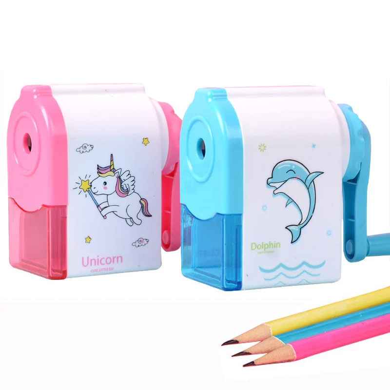 Детская Механическая точилка для карандашей с рукояткой инструменты заточки