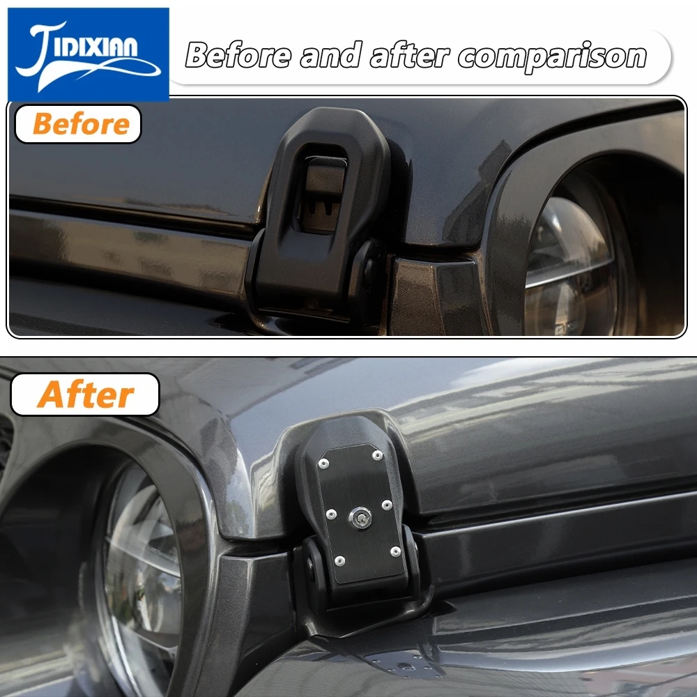 Комплект защелки MOPAI для Jeep Wrangler JL 2018 автомобильные аксессуары капота двигателя с