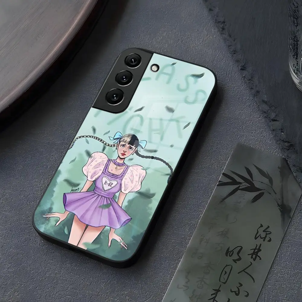 Чехол для телефона Singer Melanie Martinez стекло Samsung Galaxy S24 S21 S22 S23 S20 Ultra Fe Plus A34 A54 A24 A52 A53 M54