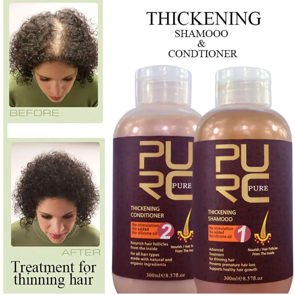 

PURC Ginger Hair Shampoo Conditioner for Hair Growth and Hair Loss Prevents Thinning Hair Men and Women Scalp Treatments 600ml