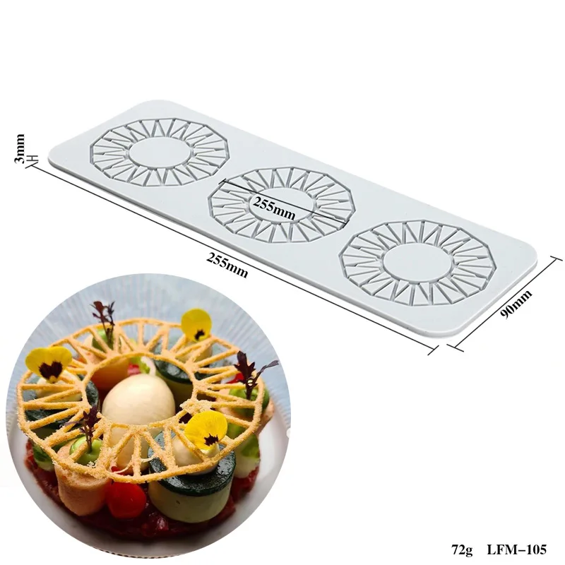 23-стиль, лист, цветок, круглый дизайн, силиконовая форма для торта, кружевная форма, инструмент для украшения торта, кружевная форма, кухонный инструмент для выпечки