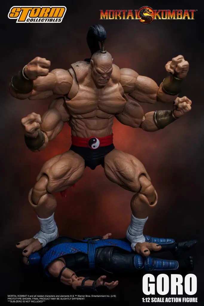 Фото 100% оригинальная коллекционная фигурка Storm Collectibles 1/12 Mortal Kombat VS Series Klassic Goro в наличии, аниме-фигурки, модели игрушек, подарки №2