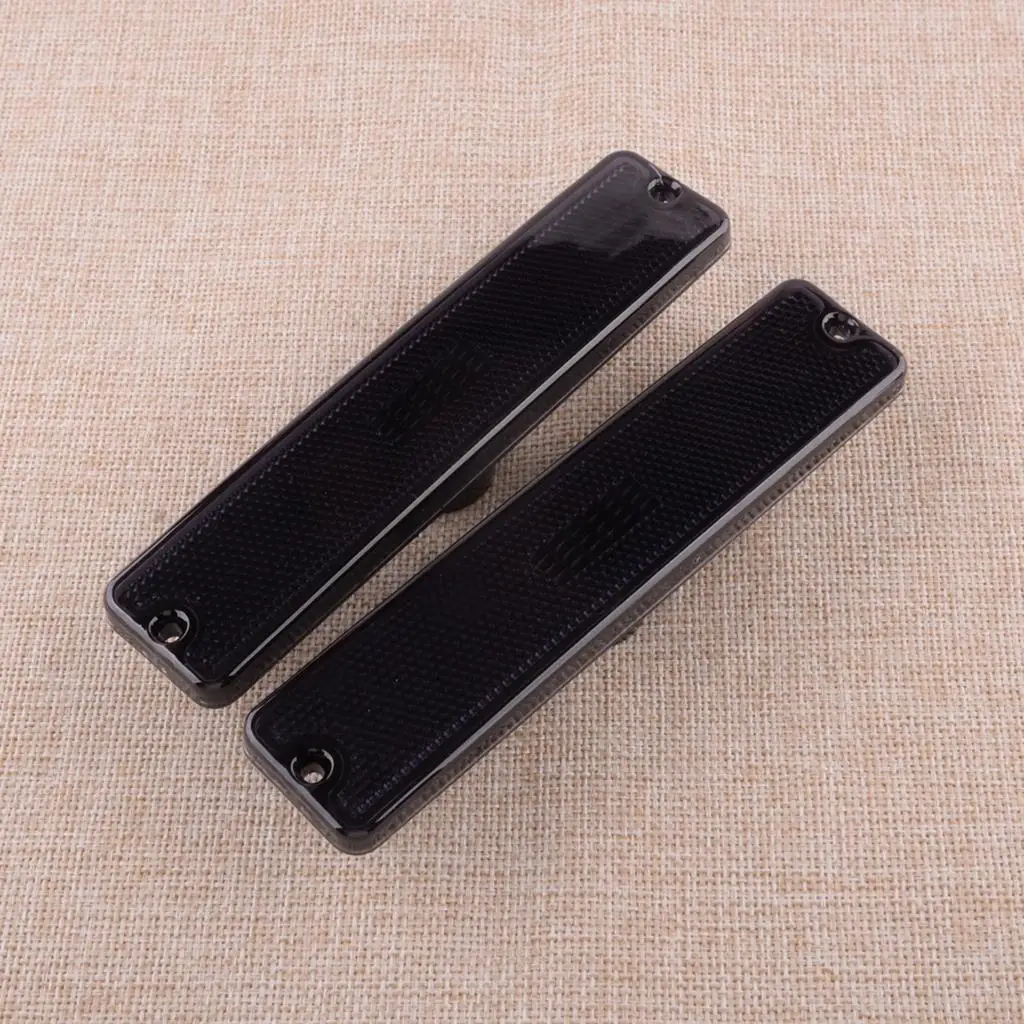 

1 пара 56001424 автомобильный передний бампер крыло Боковой габаритный фонарь корпус объектива подходит для Jeep Wrangler YJ 1987 1988-1995 черный пластик