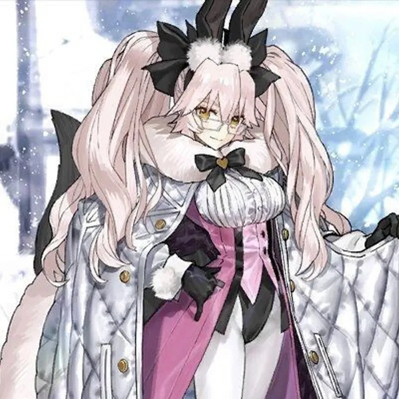 Парик FGO Koyanskaya Fate Grand Order косплей Tamamo no Mae розовые синтетические волосы вьющиеся