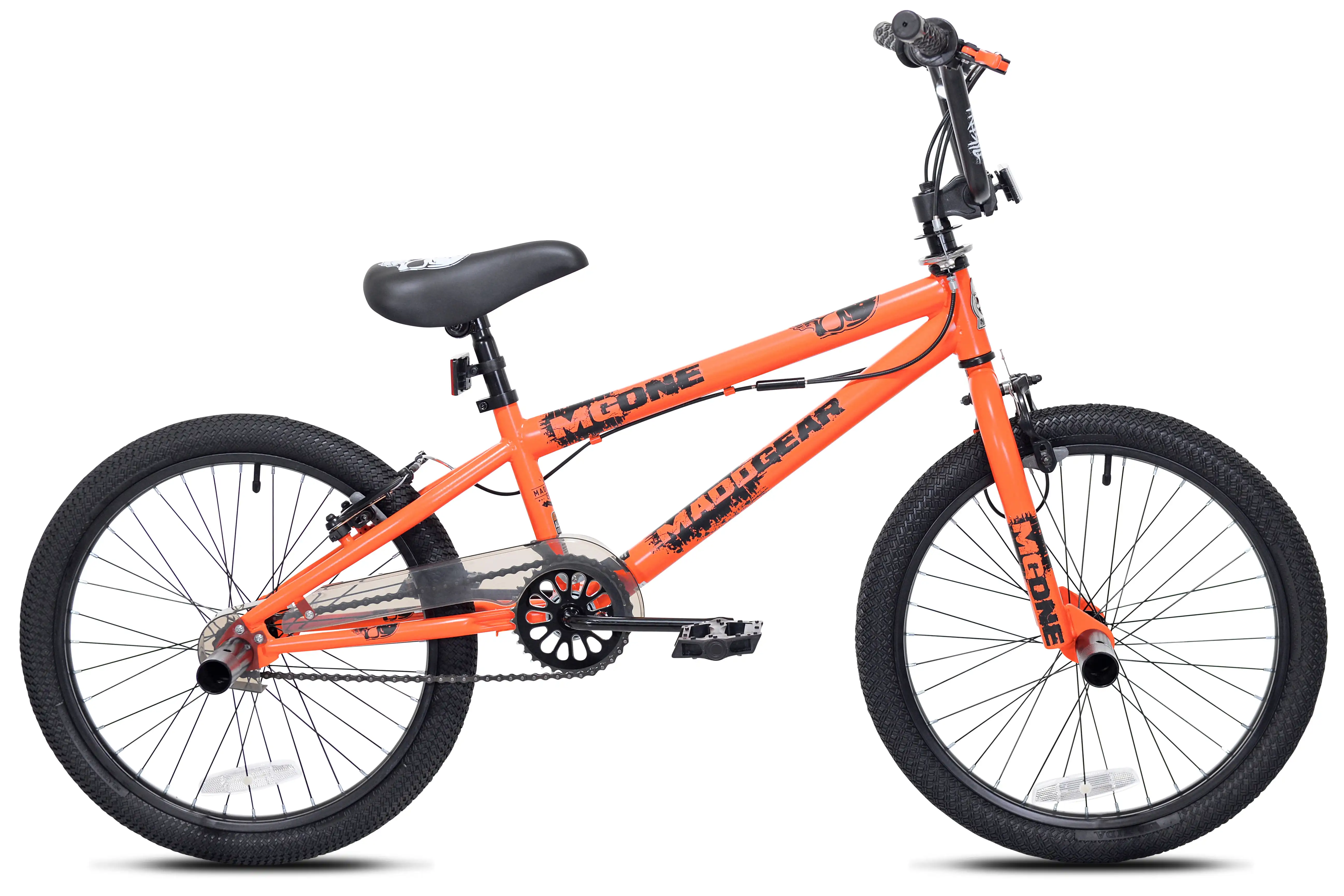 

20-inch Boy's Freestyle BMX Child Bicycle, Neon Orange