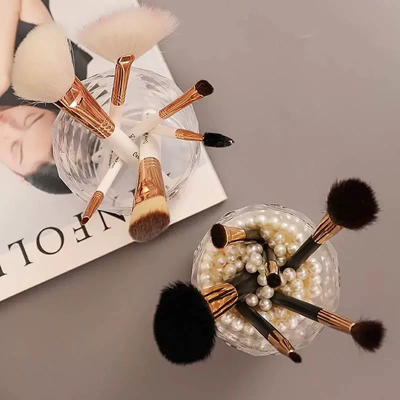 Прозрачный органайзер для кистей макияжа с защитой от пыли