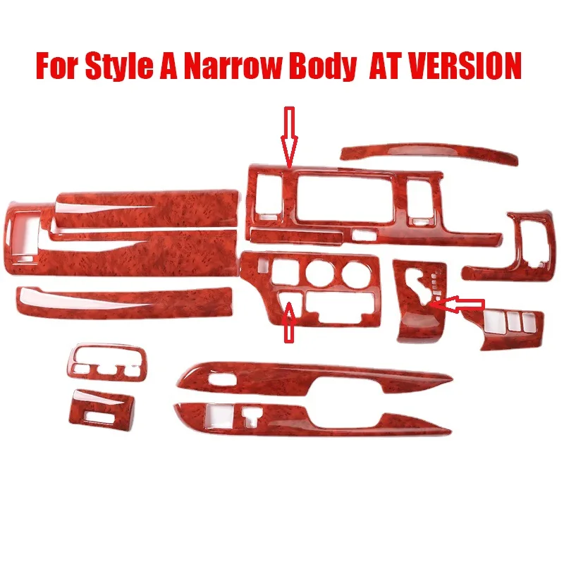 

Interior Wooden Color Moulding Trim Panel Decoration Cover Car Styling Accessories For TOYOTA HIACE 200 2005-2013
