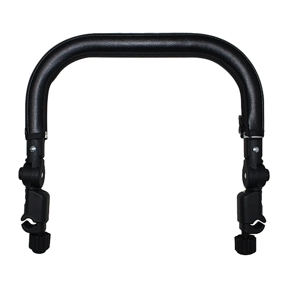 

pram bumper bar Stroller Bar Stroller Handle Adjustable PU Bumper Bar Armrest Safety Bar Crossbar Stroller Handlebar for Most