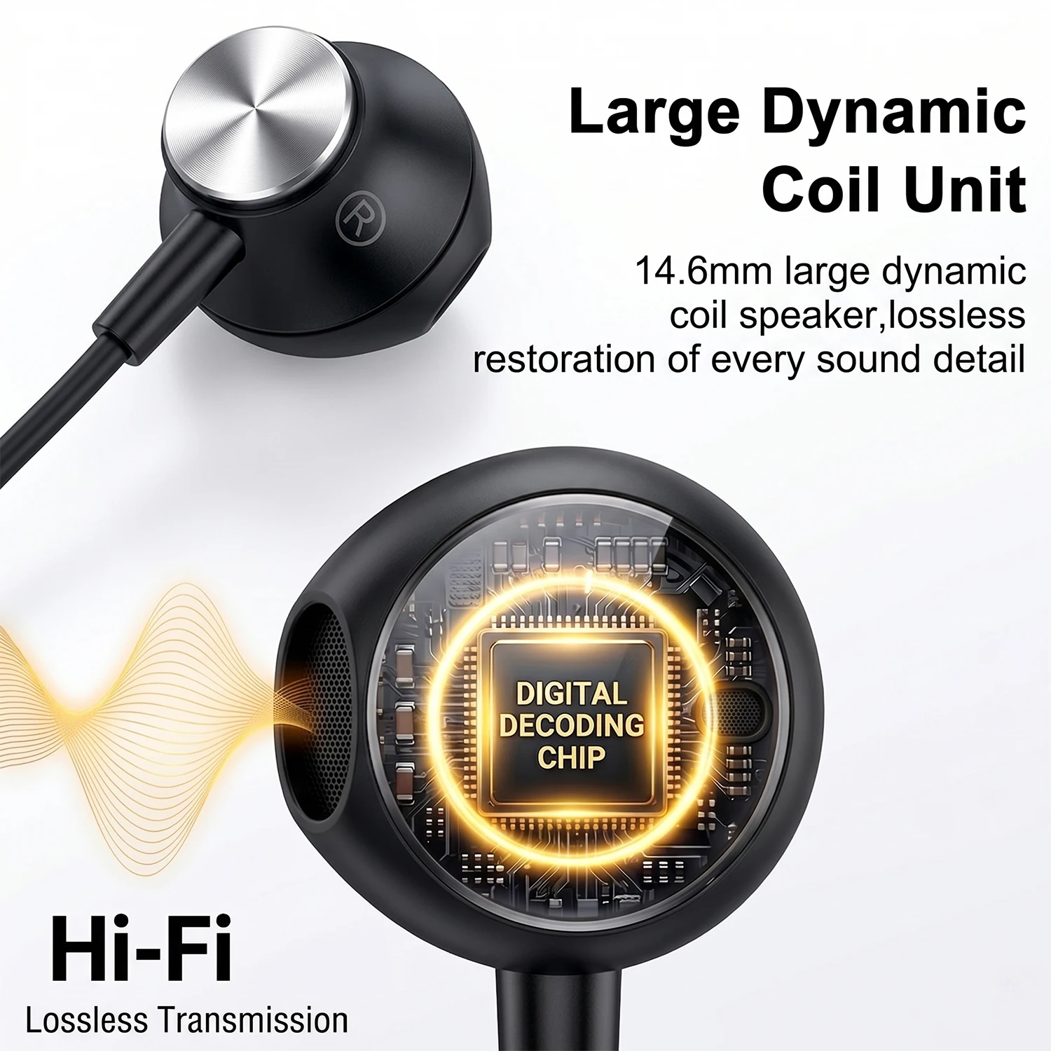 Фото Проводные наушники USB Type-C HiFi с объемным звуком и микрофоном для Samsung Galaxy S25 S24 S23 S22 S21, внутриканальные гарнитуры 3,5 мм №3