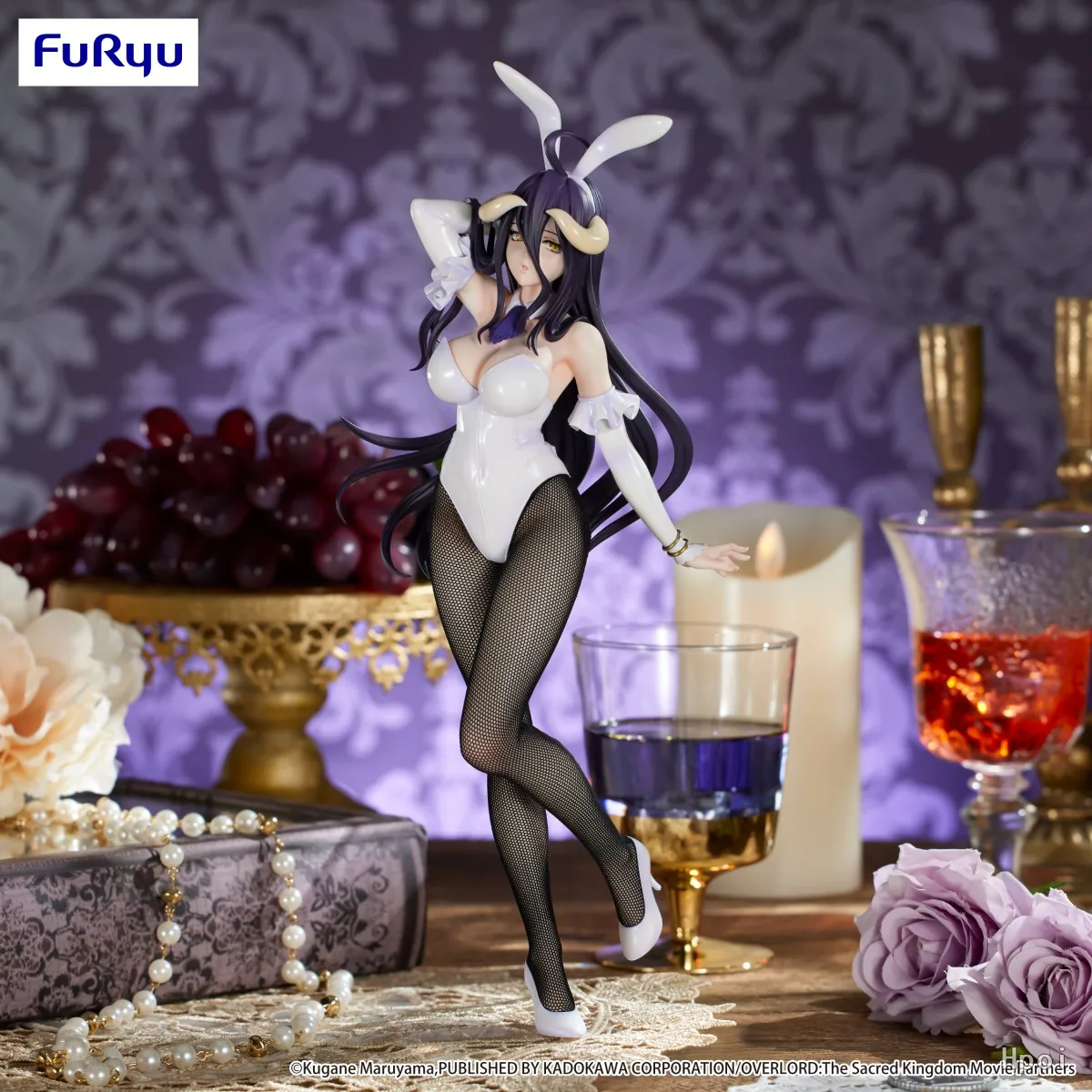 Фото Оригинальная фигурка FuRyu Anime Overlord Albedo BiCute Bunnies, 30 см, аниме-модель, игрушка, подарок, в наличии №2