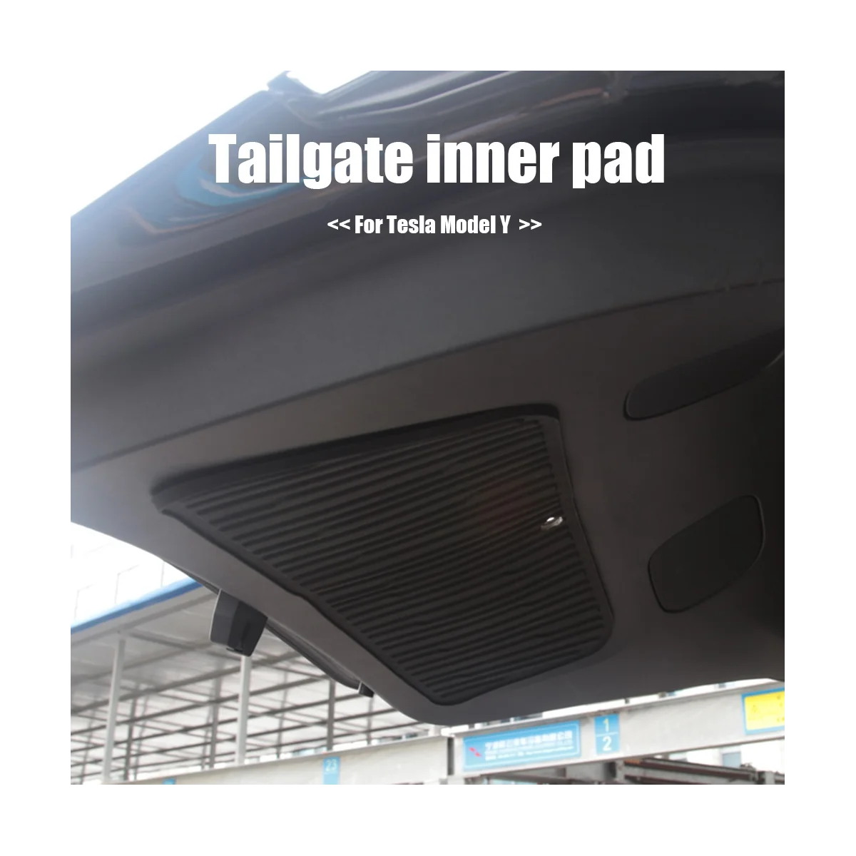 

Rear Trunk Tailgate Protective Pad for Tesla Model Y 2021 2022 Car Interior Accessories Waterproof Tailgate Inner Pad