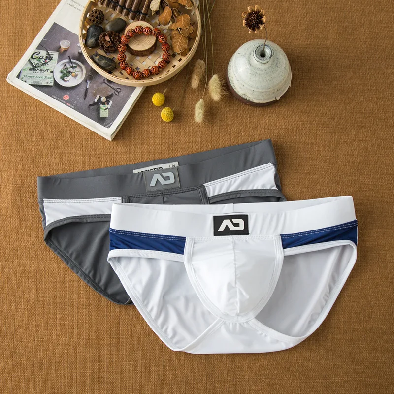 

Men's briefs Men's milk silk underwear added AD4-M248