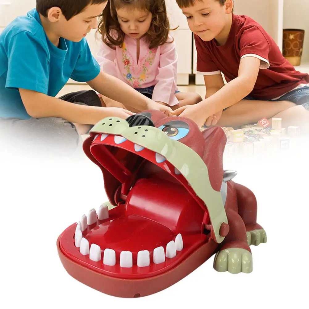 

Interactive Finger Biting Game Toy Children Adult Stress Reliever Hippopotamus Dog Crocodile Plastic Trick Play Toy