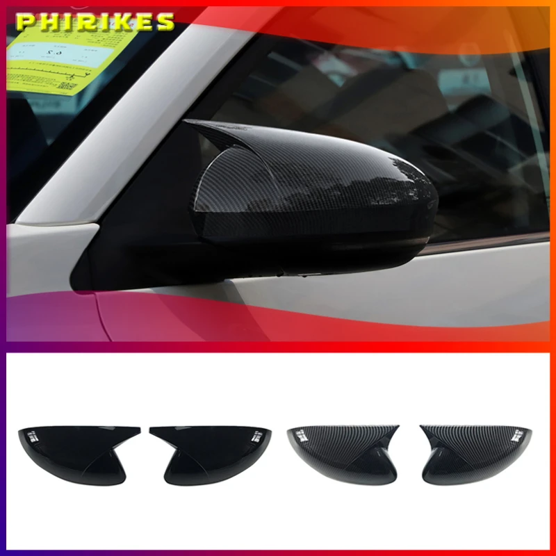 

For Nissan Sylphy Sentra 2020 2021 Carbon Fibre Car Side Rearview Mirror Cover Trim Sticker Decorative Accessories