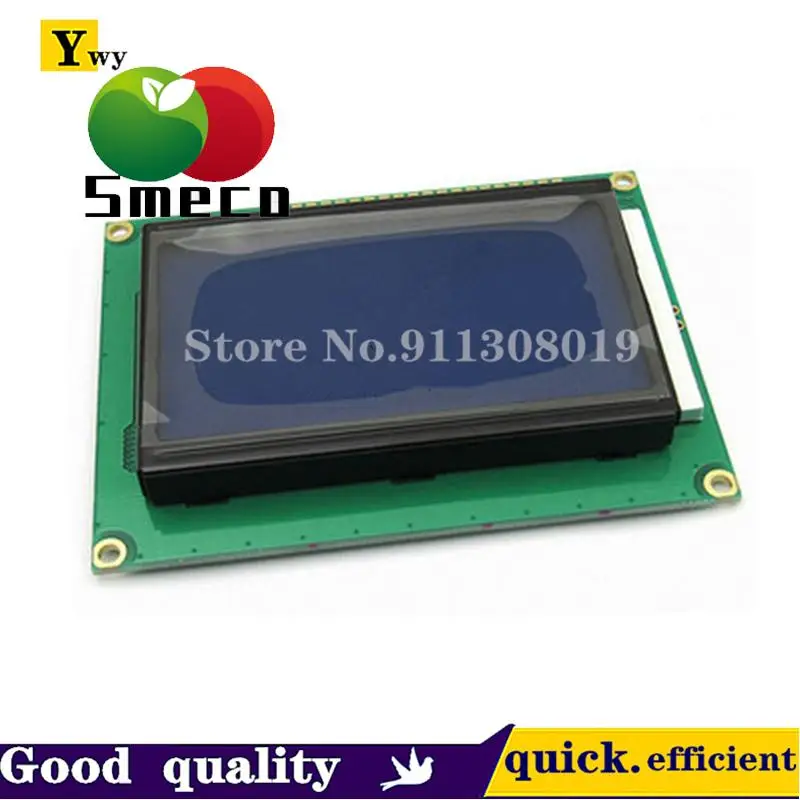 

Blue screen LCD12864 display LCD screen with Chinese character library with backlight 12864-5V parallel port serial port