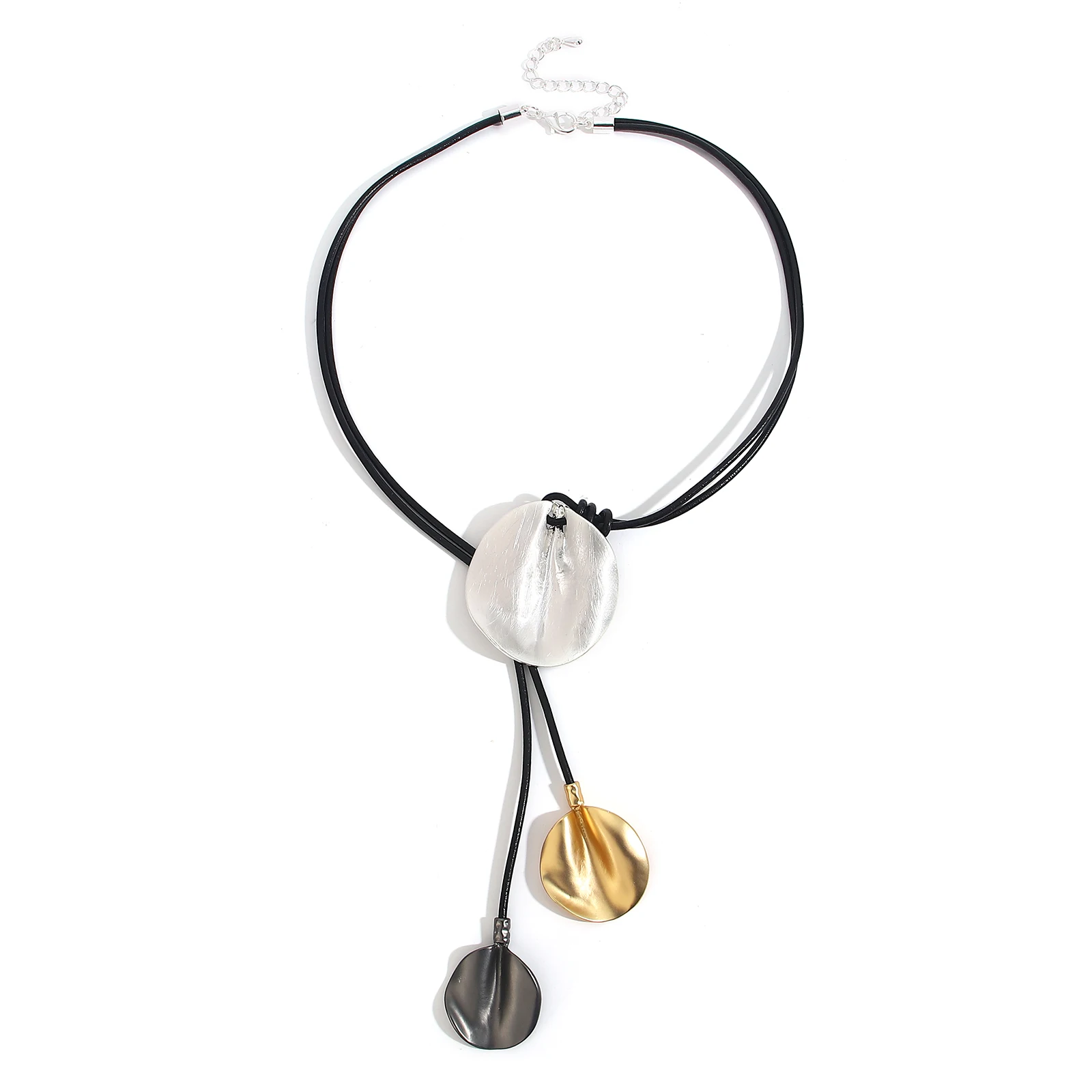 

Ожерелье женское с металлической подвеской, три цвета