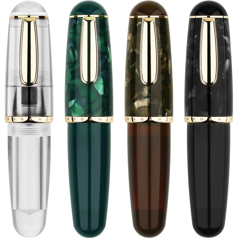 MOONMAN Q1 Fountain Pen,short Cute Ink Pen with Gift Box Design and Hand Book Fine Tip Pen for Net Celebrity Small Fat Pen