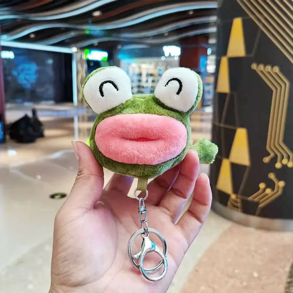 Мультяшное милое животное лягушка жаба с большим ртом плюшевая игрушка брелок