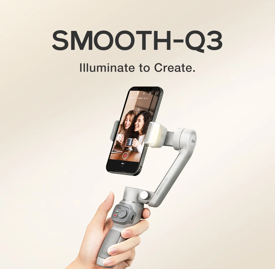 

ZHIYUN SMOOTH Q3 Phone Gimbal 3-Axis Handheld Stabilizer For IPhone 14 Pro Max /Xiaomi/Huawei VS DJI OM 5