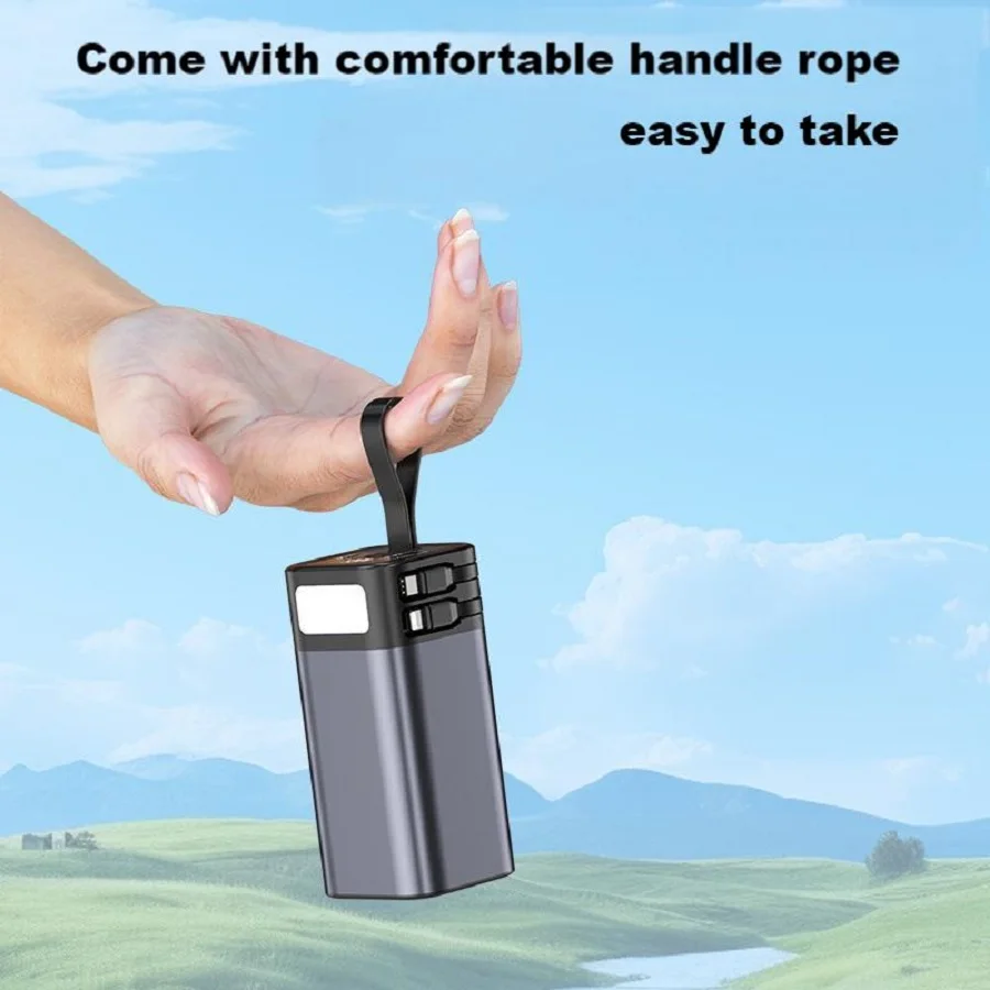 Портативное зарядное устройство большой емкости 20000 мАч быстрая зарядка