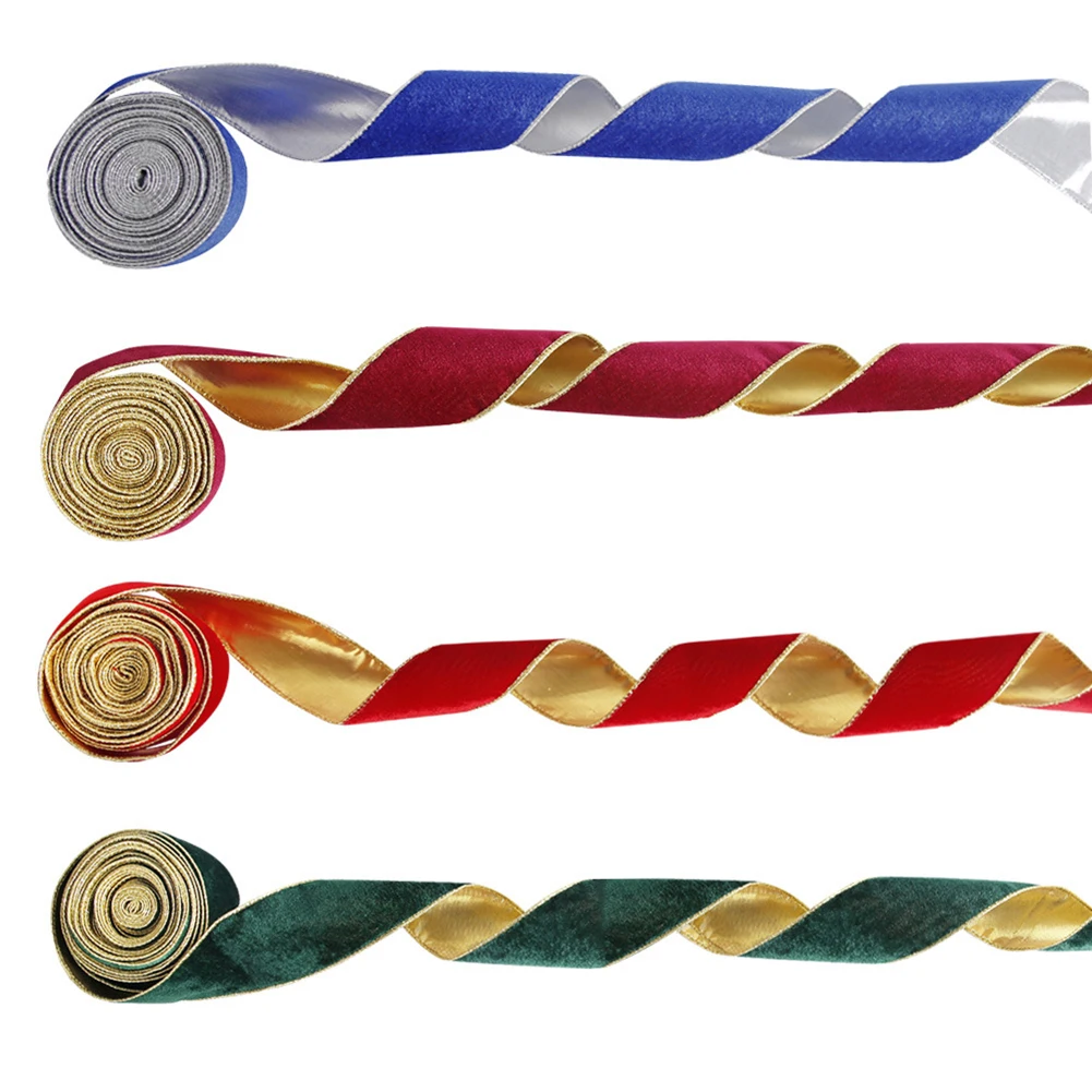 

5 Meter Natural Grosgrain Ribbon Christmas Ribbon Crafts Xmas Satin Ribbon DIY Xmas Tree Gift Box Wrapping Webbing Supplies