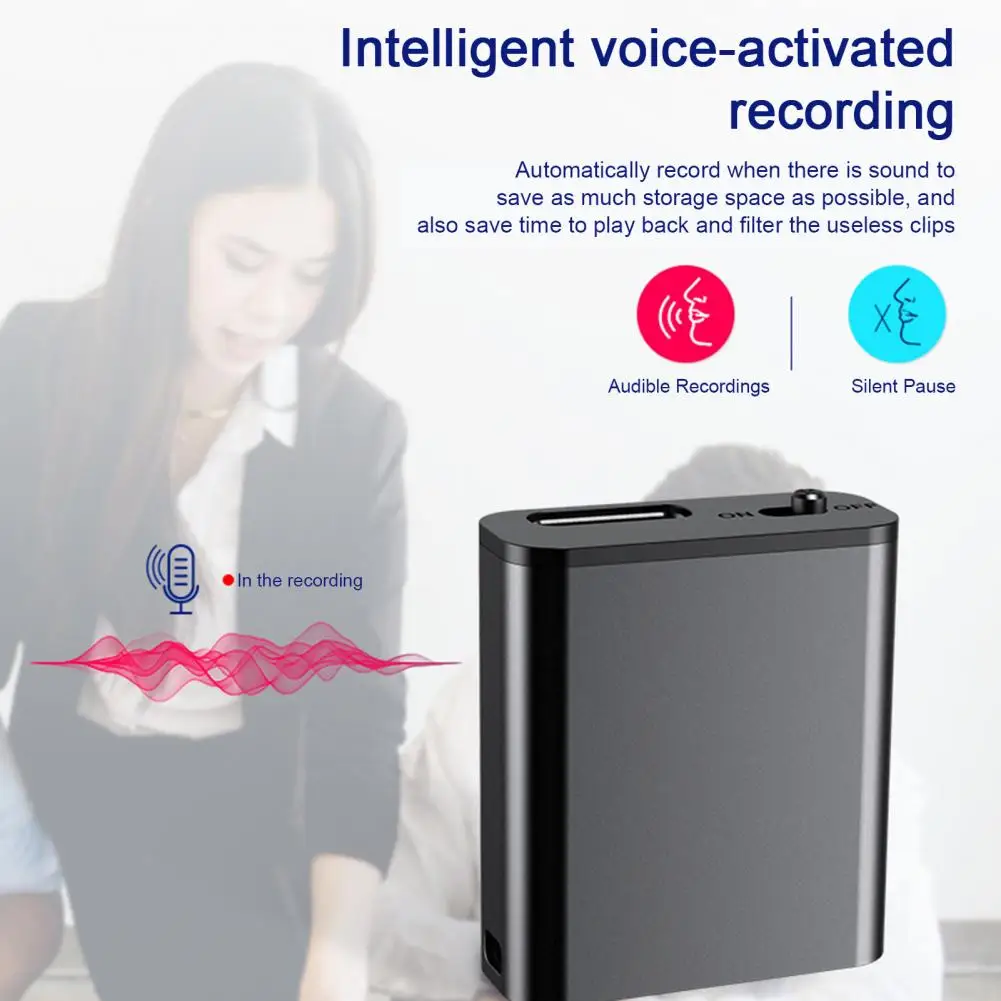32GB Multifunctional Recorder HD-compatible Noise Reduction One Touch Recording For Classes Training Meetings Recording