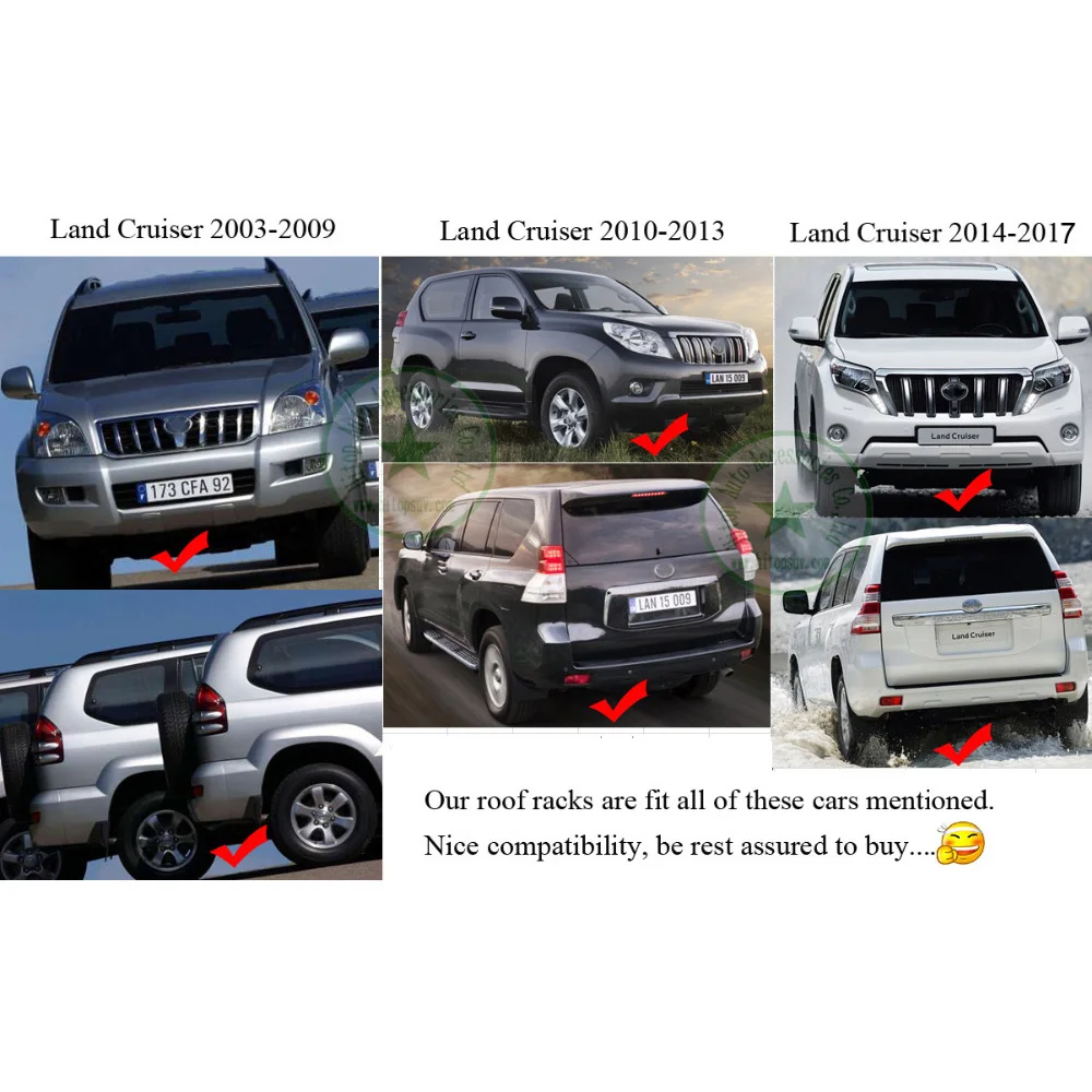 OEM багажник на крышу для Toyota Land Cruiser prado 120 150 серии FJ120 FJ150 KDJ120 KDJ150 LC KZJ GRJ RZJ UZJ TRJ LJ